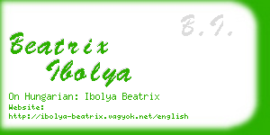 beatrix ibolya business card